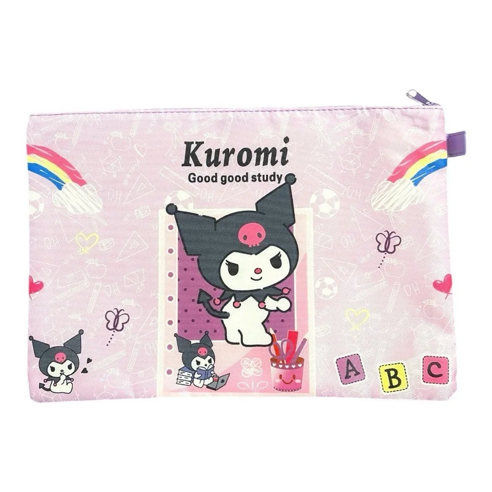 Kuromi “Good Good Study” Pouch - 13.5” x 9”